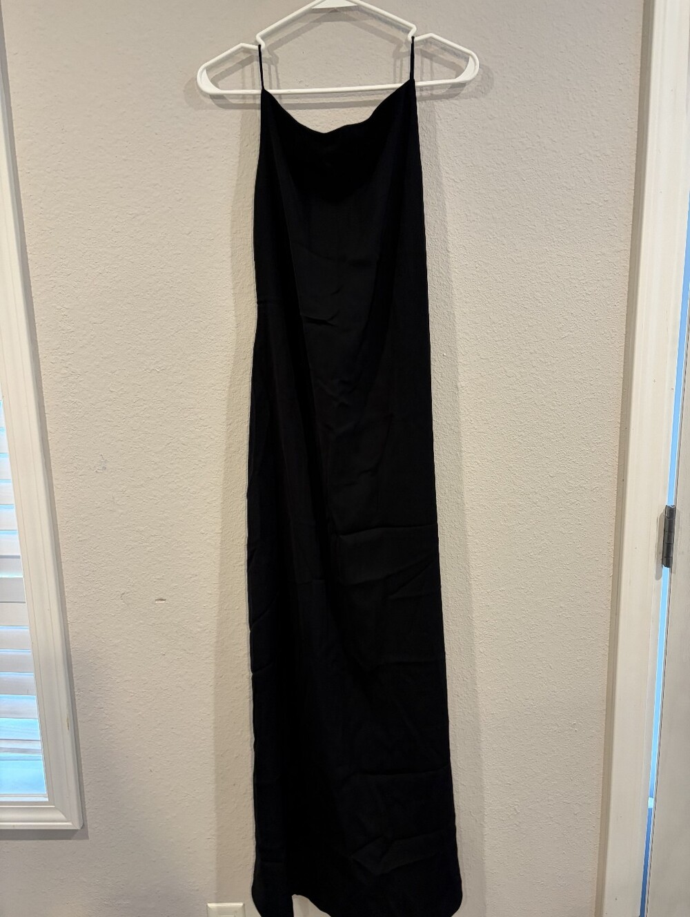 Ralph Lauren Womens Vintage Classic Casual Elegant Black Slip Maxi Dress Size 8
